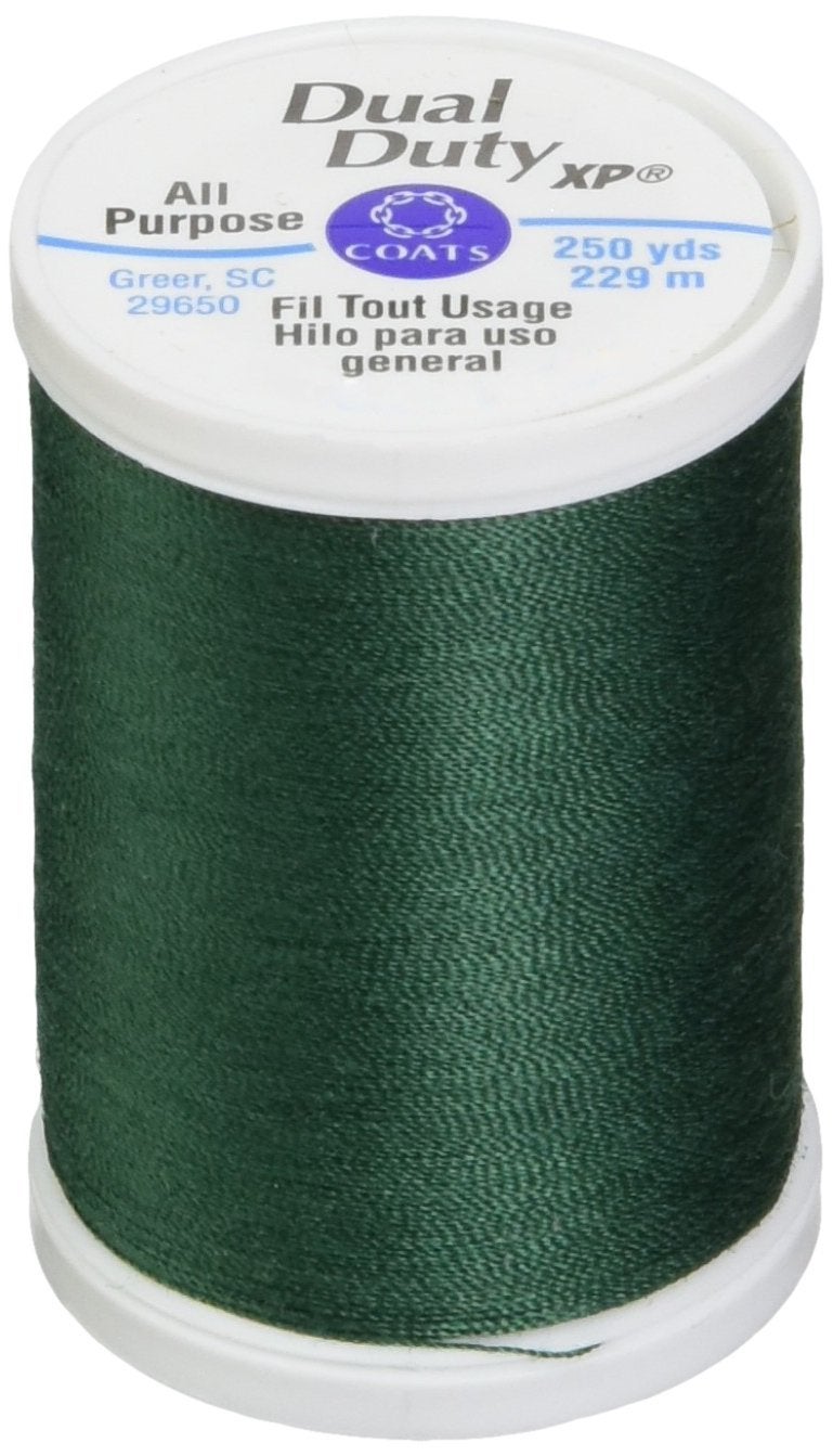 كوتس معاطف الخيوط والسحابات S910-6750 Dual Duty XP خيط للأغراض العامة 250 ياردة Hunter Green - Image 1